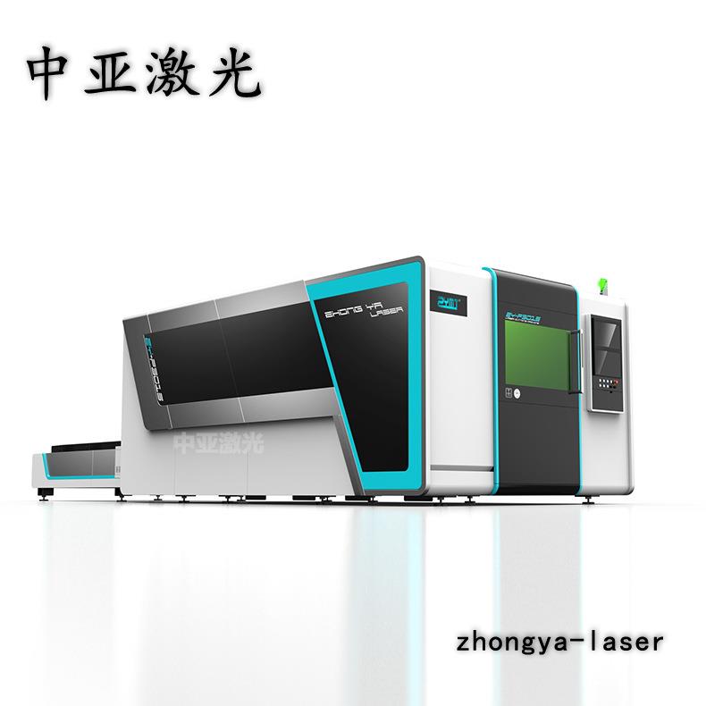 机床3000W数控光纤激光切割机可配大包围交换台板管一体切管