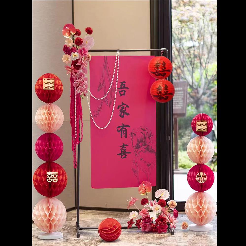 结婚订宴门口迎宾牌指示立