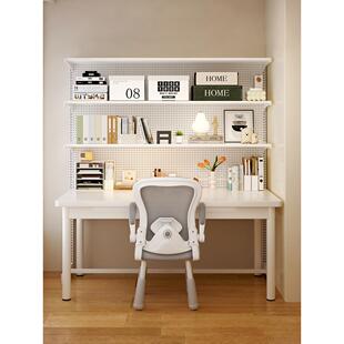 书桌上立式洞洞板置物架一体靠墙书架落地展示架学习多层收纳架子