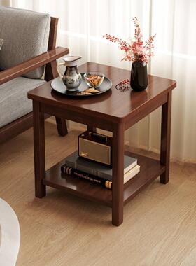 侧柜家庭客厅茶几小桌沙发侧桌阳台方茶几纯实木老式小方桌