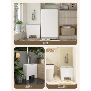 20cm超薄拖把池小尺寸极窄家用拖布池阳台高脚地拖池W171 卫蓝经典