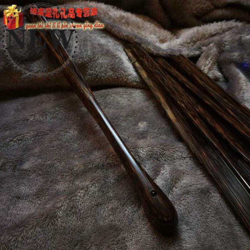 全棕竹折扇苏工手工文 q玩扇子95寸18方老棕竹大茄头竹扇子空白面