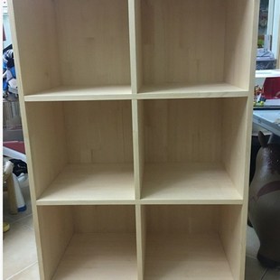 订做实木自由组合格子柜简易儿童书架松木书柜储物收纳小柜子置物