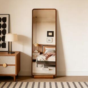 全身镜穿衣镜落地镜家用大镜子贴墙镜子试衣镜玻璃宿舍中古风卧室