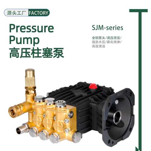 高压泵柱塞泵高压泵头洗车清洗泵大棚打药高压喷雾柱塞泵园林雾化