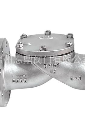 HC44X球不锈钢304法兰连接橡胶瓣止回阀水利工程单向阀