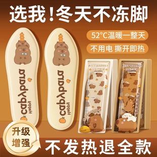 垫 暖脚贴发热贴24小时暖宝宝发热暖脚宝足加热鞋 自发热鞋 垫女冬季