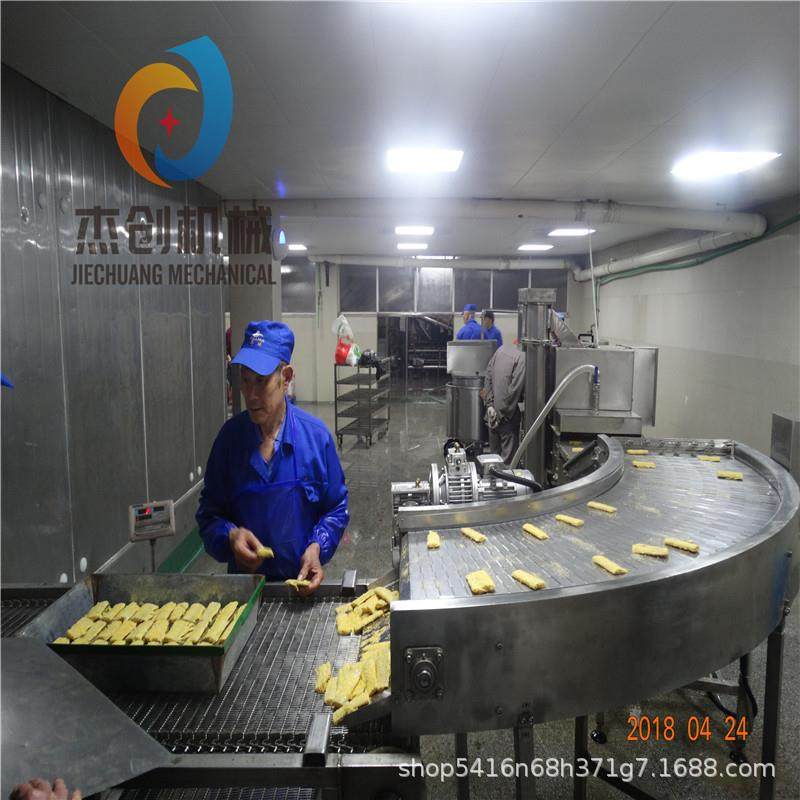 浸入式鱼排上糠机 全自动鱼片裹糠撒糠机 自动化带鱼上浆机