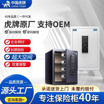虎牌保险柜家用小型2023年新款指纹防盗保险柜物品保管智能保险箱