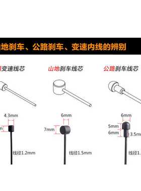 铁氟龙刹车变速内线不锈钢特氟龙公路小轮山地自行车线管黑色线芯