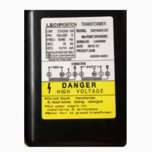 MODEL GS10023-ZC 日本LECIP点火变压器IGNITION TRANSFORMER
