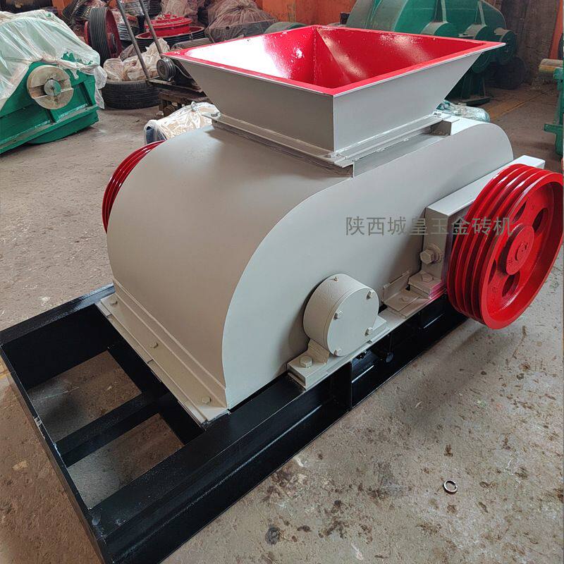 厂家直销双辊破碎机砖厂用对辊机细碎优选对辊破碎 辊压式破碎机