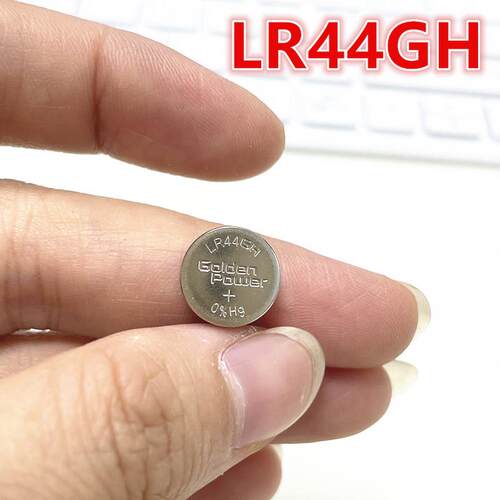 2粒LR44G电池GoldenPower LR44GH电池安全锤A76游标卡尺1.5V纽扣