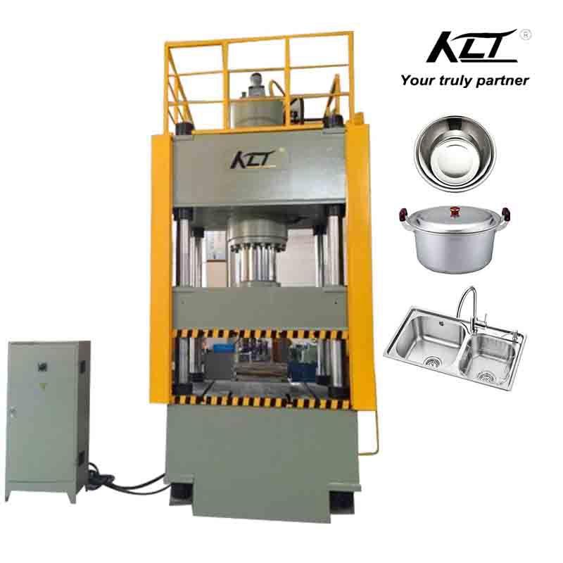 定制200吨水槽一次拉伸成型伺服控制金属薄板拉伸成型四柱液压机