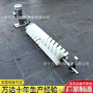 电动滚刷清扫器皮带机用尼龙毛刷清扫滚刷器B=1000电动皮带清扫器