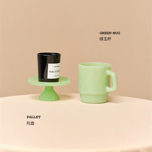 仙绿 无火香氛蜡烛托盘 首饰配饰装饰收纳盒 高级感玄关小置物盒