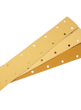 海虎70X420mm方形干磨砂纸黄色植绒14孔手刨黄砂打磨汽车家具金属