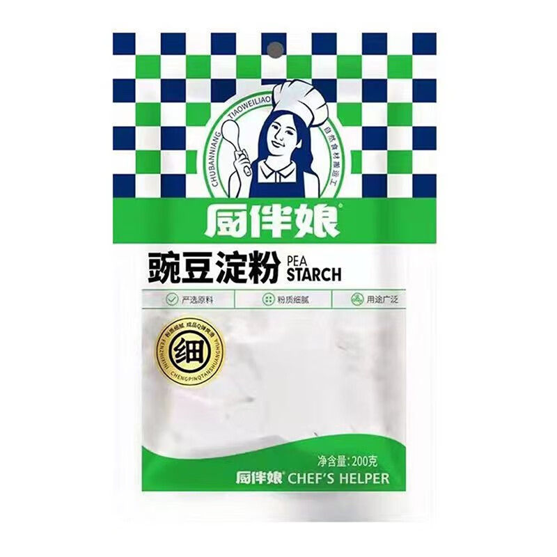 厨伴娘豌豆淀粉200g/袋家用自制白凉粉原料凉粉专用淀粉更放心图片