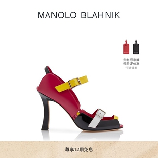 BLAHNIK玛诺洛 礼物 MANOLO FUNCAS高跟凉鞋 MB女鞋
