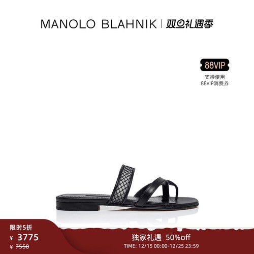 MANOLOBLAHNIK女士平底凉鞋