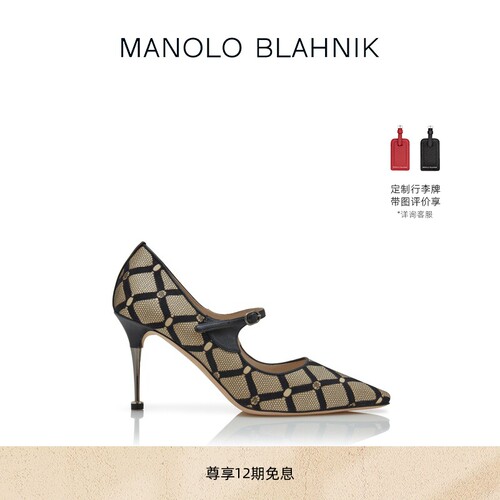 【礼物】MANOLO BLAHNIK玛诺洛/MB女鞋ALEKA玛丽珍高跟鞋