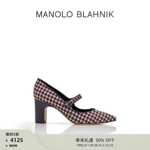 【限时折扣】MANOLO BLAHNIK玛诺洛/MB女鞋CAMPARIBA玛丽珍高跟鞋
