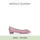 春季 MB女鞋 新品 BLAHNIK玛诺洛 HANGISI钻扣平底婚鞋 MANOLO