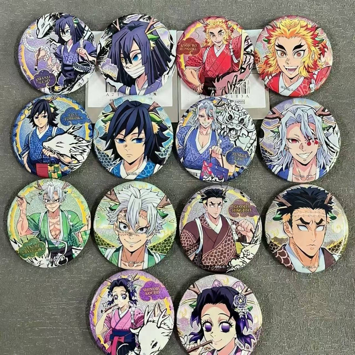 日谷鬼灭之刃五周年龙年徽章痛包