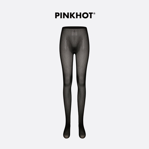 PINKHOT时尚网格连裤袜