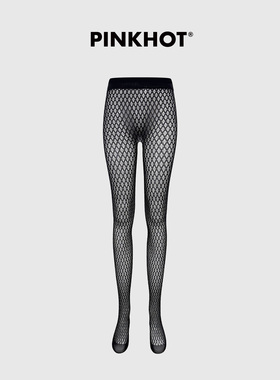 PINKHOT毒药系列 连裤袜 钻纹网眼菱形格安可拉红色 10008731