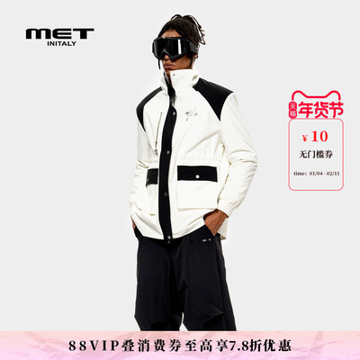 MET initaly麦特美式复古休闲棉服男女秋季新款休闲百搭外套