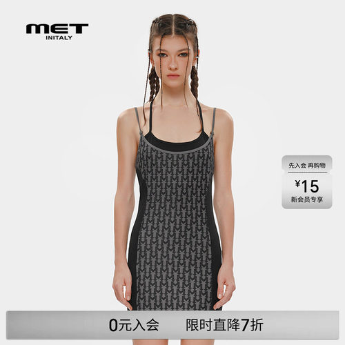 MET initaly性感辣妹风吊带连衣裙夏季新款时尚潮流裙子
