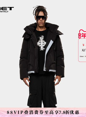 MET initaly麦特美式潮牌短款羽绒服男冬季新款连帽宽松保暖外套