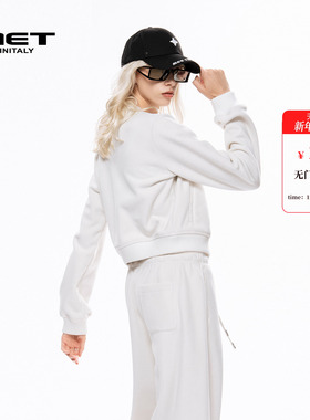 MET initaly麦特美式复古短款外套女秋季新款休闲百搭上衣