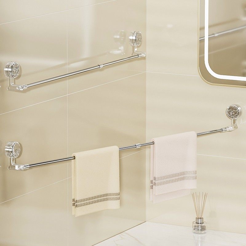 波纹吸盘旋转伸缩毛巾架浴室浴巾拖鞋防潮晾晒架免打孔轻奢置物架,收纳整理,整理架/置物架/收纳架,淘宝优惠券,粉丝福利购,淘宝优惠卷