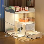 猫砂盆和猫窝一体猫笼子家用室内带猫砂盆猫厕所一体猫窝不占地一