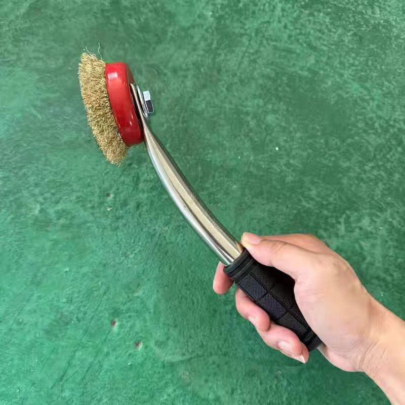 烧烤网清洁钢刷不锈钢防滑烧烤网清洁神器