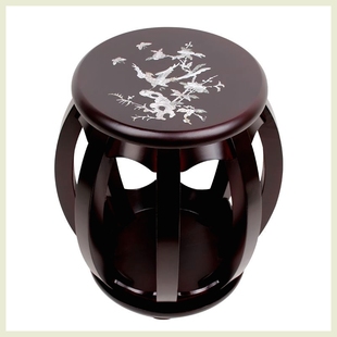 八角鼓凳实木中式凳子新中式彷古圆凳古筝凳琴凳实木凳子