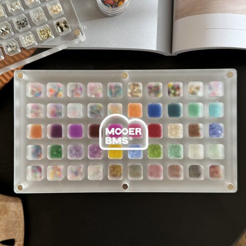 MOOERBMS 墨尔色彩亚克力磁吸叠叠乐美甲素材饰品收纳盒