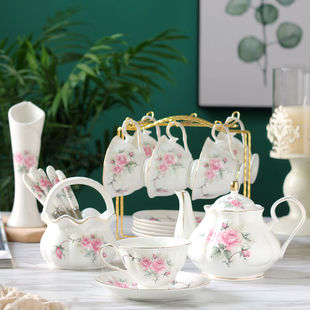 欧式茶具套装高档咖啡杯现代西式红茶茶杯轻奢家用陶瓷法式下午茶