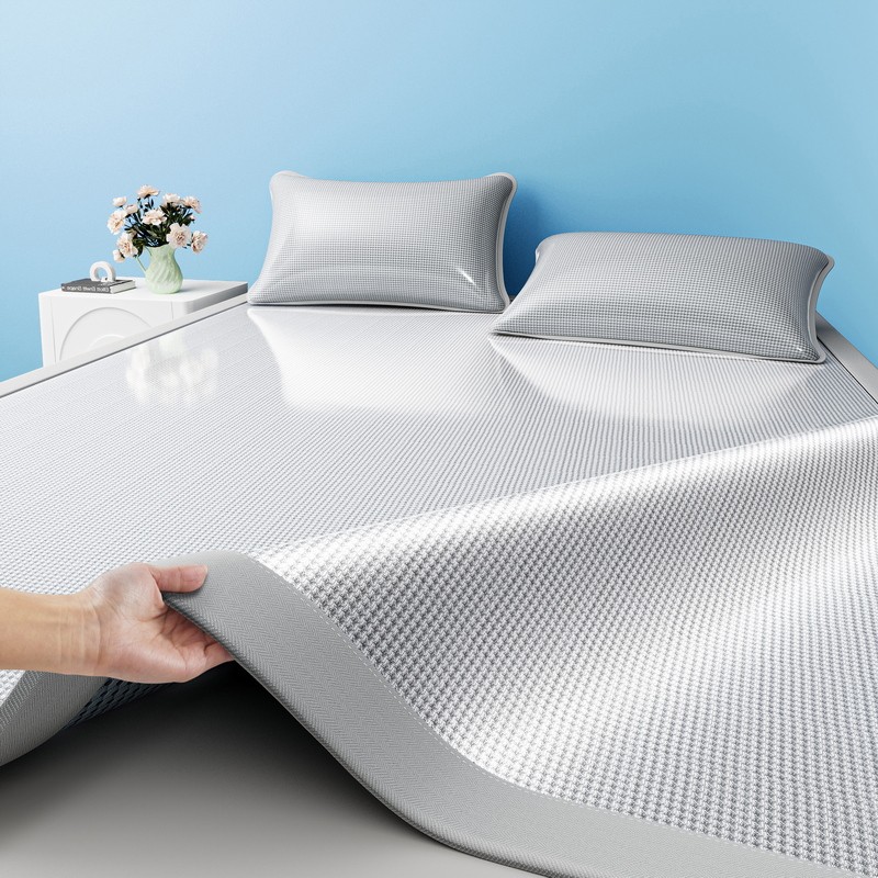 高端床垫夏天冰丝凉席可机水洗床单席子卡通风学生宿舍夏天空调席