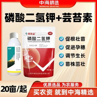 磷酸二氢钾芸苔素提质增产促根壮苗肥料调节作物生长组合方案