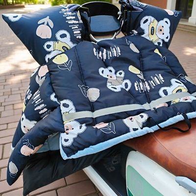 2025年特厚款电动车冬季挡风被加厚大侧翼超厚挡风保暖防寒防风罩