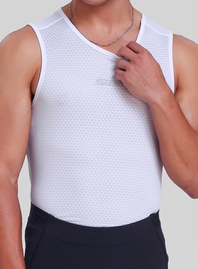 SWG铭胜男子无袖打底衫四季透气舒适排汗衫衣骑行内衣铭胜骑行服