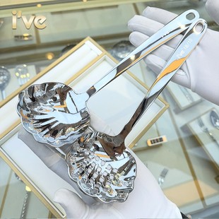 10汤漏勺 贝壳汤漏勺 百年德国ive 家用长柄火锅汤漏勺 出法国