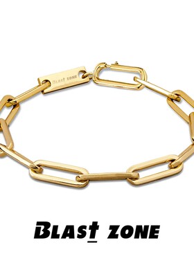 钛钢手链 斯巴达克斯手链子环环相扣素款拼接金色手饰品男配饰