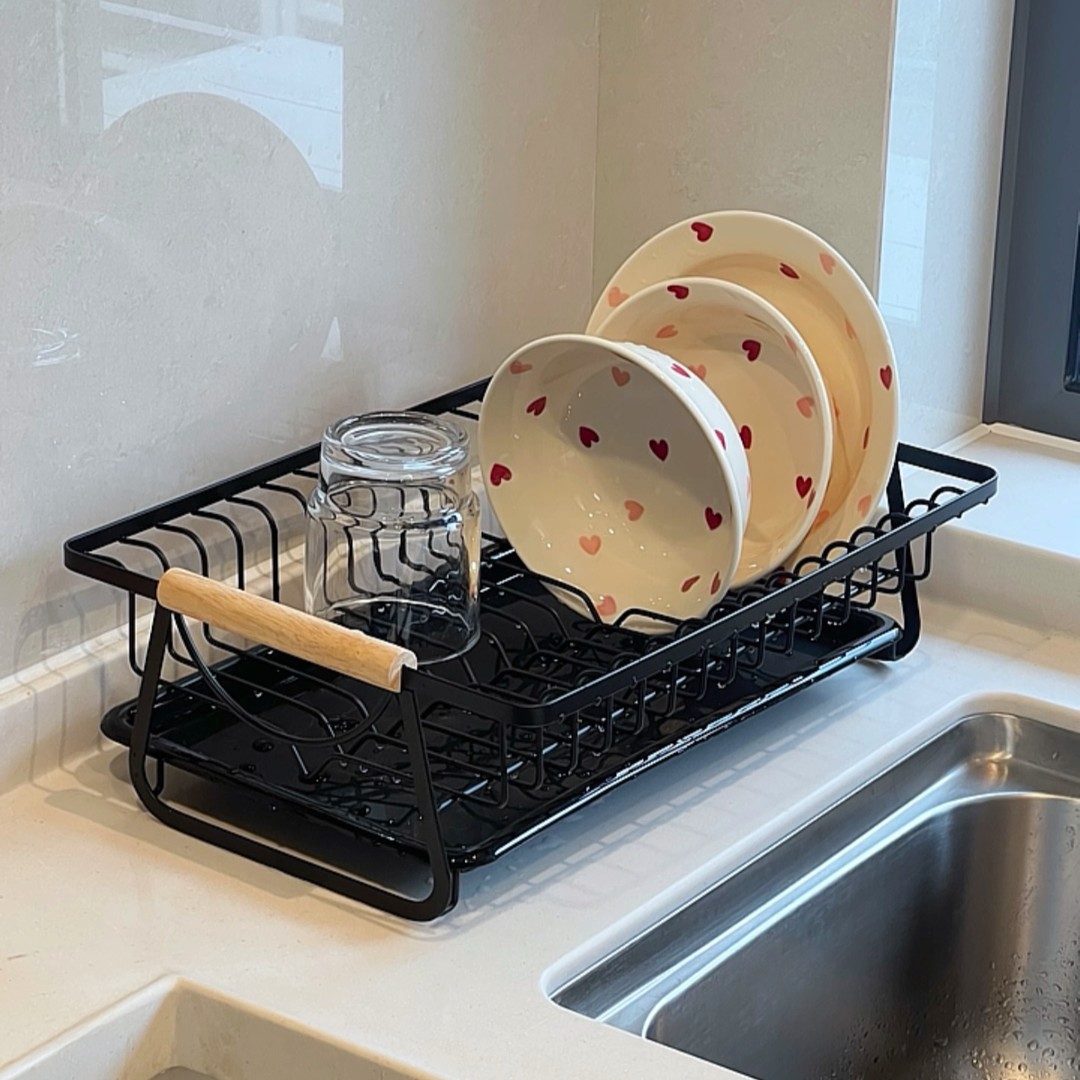 ANNAHOUSE厨房沥水碗碟架台面碗筷柜滤水置物架碗碟收纳篮碗架AX