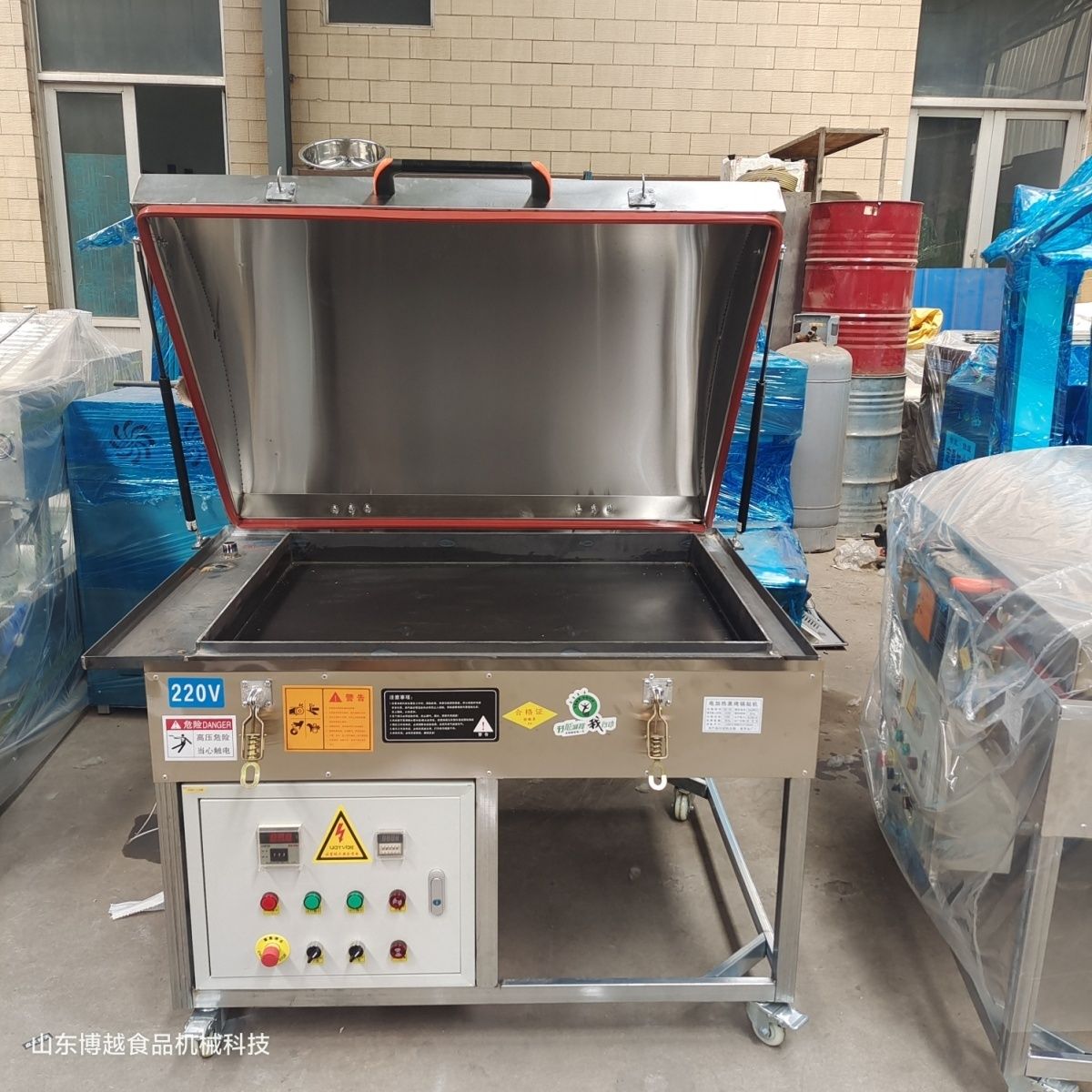 商用锅贴馒头全自动电加热上蒸下烤米糕专用锅贴机全自动蒸烤机厂