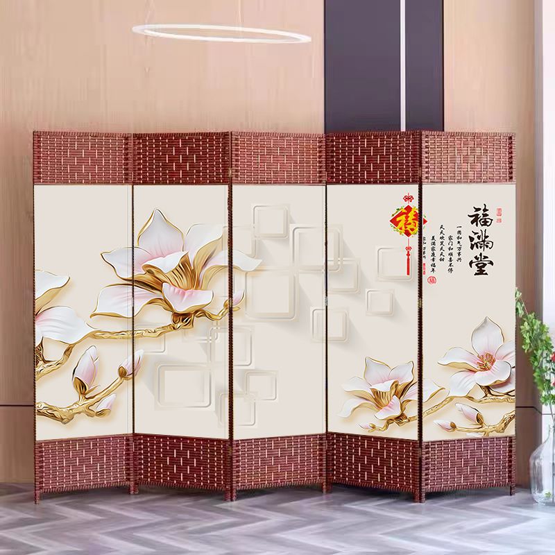 中式屏风隔断简易遮挡家用折叠隔断墙隔断客厅进门玄关美容院饭店