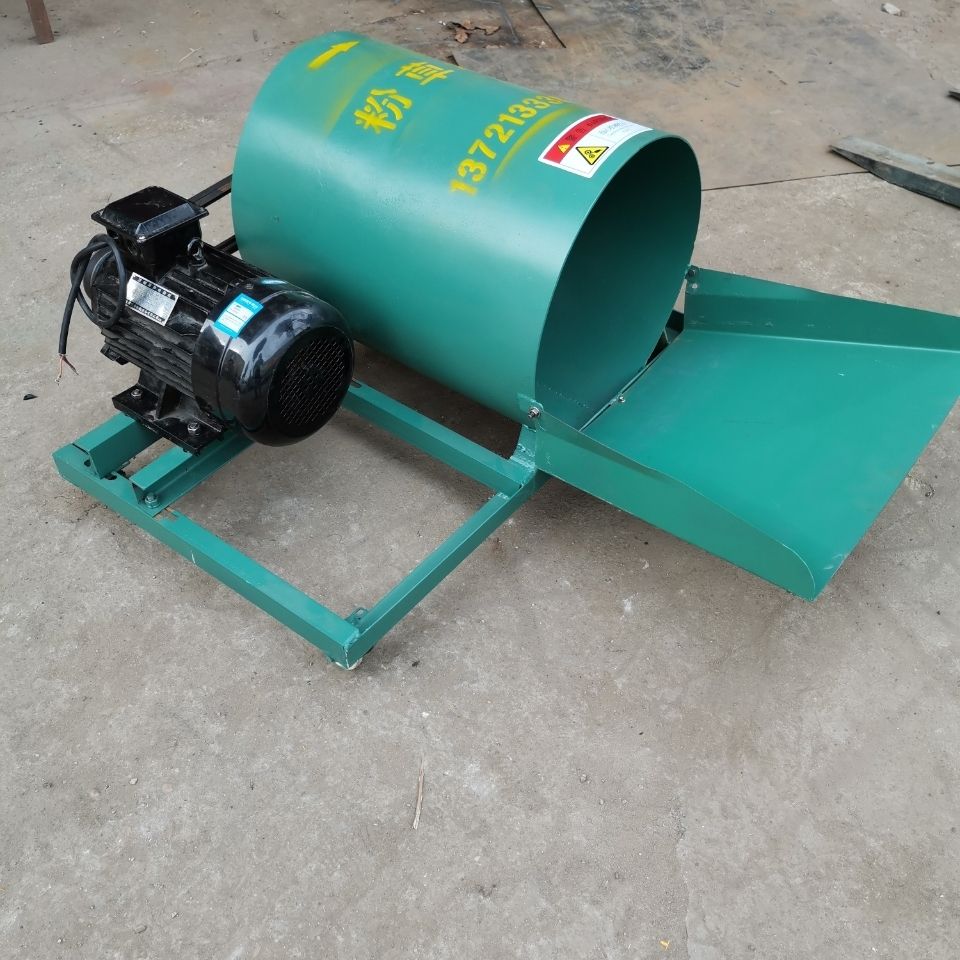 风火轮粉草机大型铡草揉丝机粉碎机迷迭香脱叶机筛选机荷叶切丝机